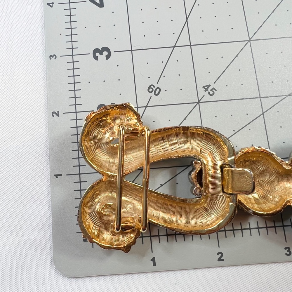 Vintage 1980’s Accessorycraft NYC Silver & Gold Equestrian Belt Buckle - Picture 3 of 8